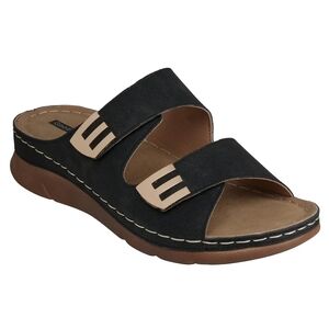 Good Choice Chic Black and Tan Women's Sandals NEW 7.5